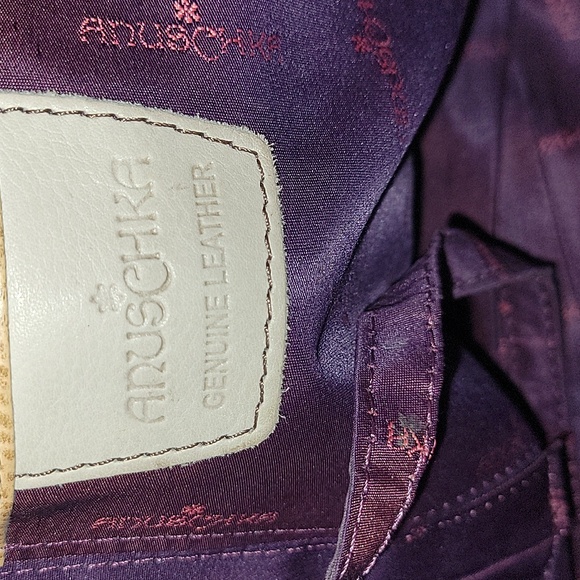 Anuschka Hand Painted Leather Crossbody Shoulder  Bag - Picture 15 of 15